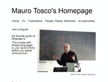 Tablet Screenshot of maurotosco.net